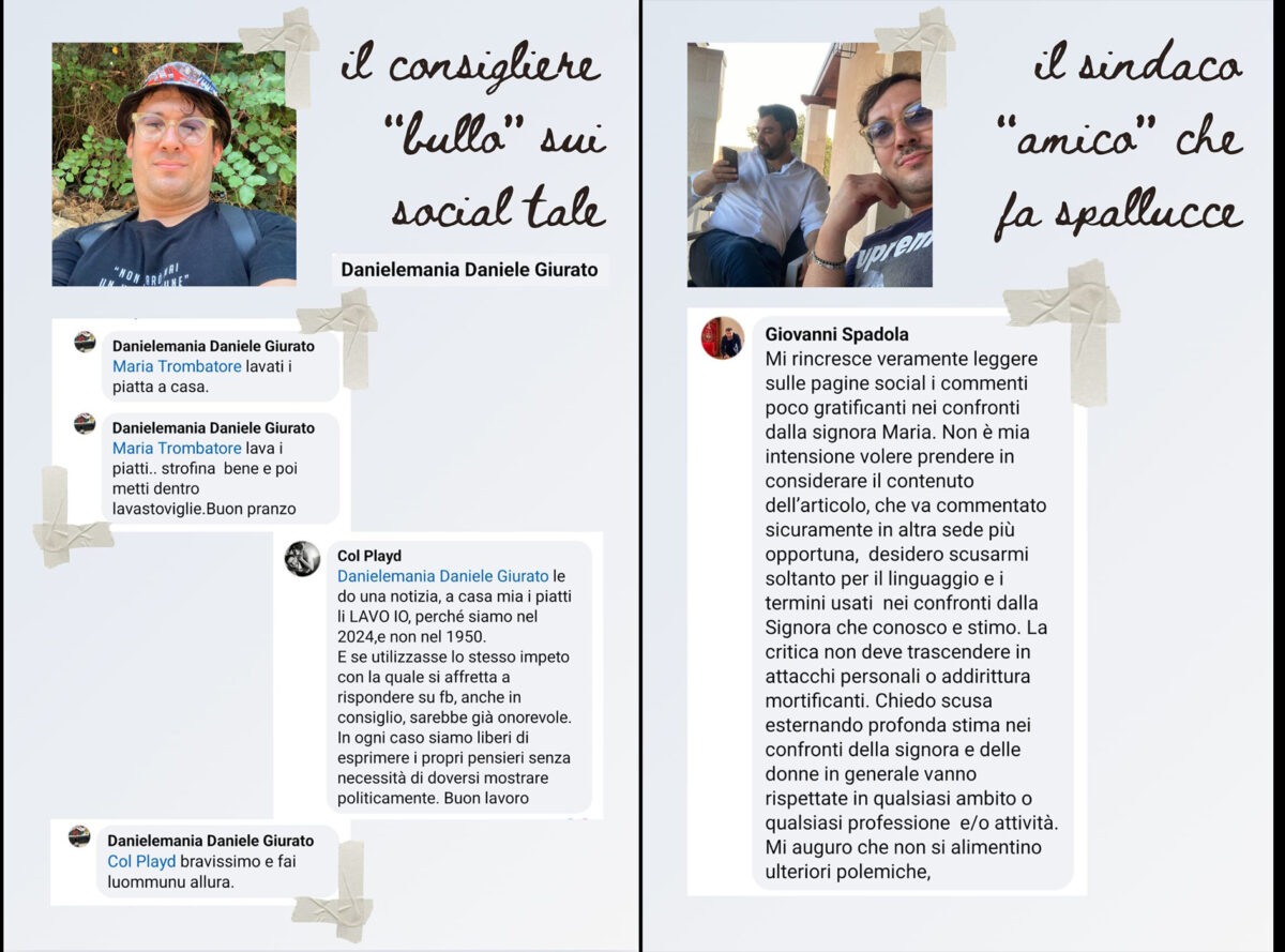 “Lavati i piatta a casa”, frasi sessiste del consigliere Giurato sui social. Gerratana: “Deve dimettersi”